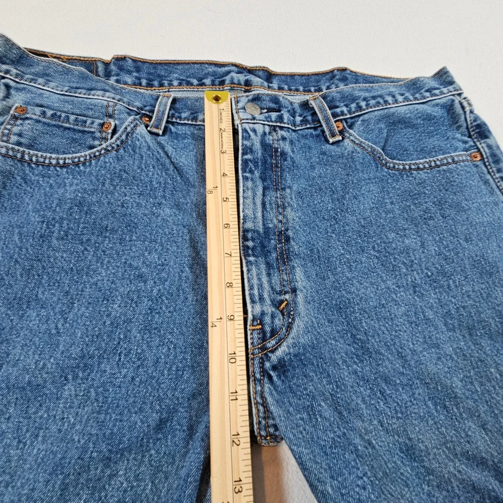 Levi's 505 Regular Fit Jeans Mens 40x29 Blue Medium Wash Straight Leg Denim